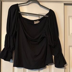 Black Off-Shoulder Top